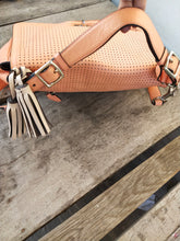 Load image into Gallery viewer, COACH LEGACY PERFORATED LEATHER 22386 2Way Handbag Ladies Pink Leather Satchel
