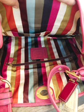 Load image into Gallery viewer, COACH Archive Raspberry Suede &amp; Leather Haversack Limited Edition 65 Anniversary Handbag 12797
