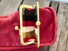 Load image into Gallery viewer, COACH Archive Raspberry Suede &amp; Leather Haversack Limited Edition 65 Anniversary Handbag 12797
