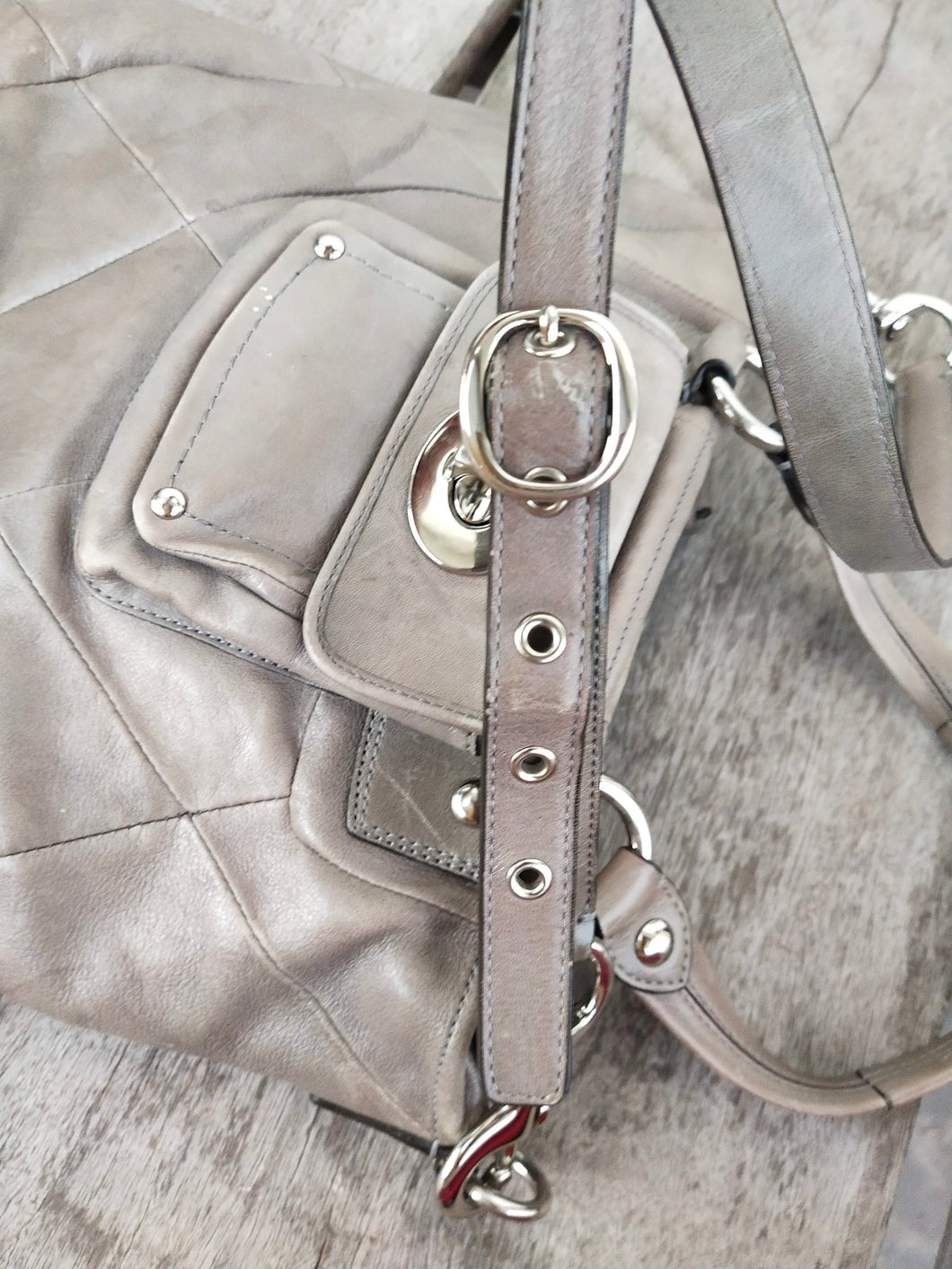 Coach Leather Slim Tote - LE - B4/Bordeaux - 14458