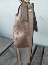 Load image into Gallery viewer, COACH Taylor Leather Flap Champagne Crossbody Purse F25331
