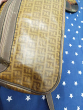 Load image into Gallery viewer, FENDI Zuccino Yellow Coated Canvas Shoulder Bag
