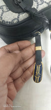 Load image into Gallery viewer, Authentic Vintage GUCCI PLUS Web Navy GG PLUS Monogram Canvas Crossbody Bag 
