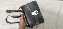 Load image into Gallery viewer, Authentic Vintage Flandre Club 1978 hard crossbody bag with silver hardware
