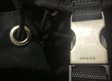 Load image into Gallery viewer, Vintage PRADA Authentic Nylon Backpack Black B2811 #51303 PRADA Backpack with silver hardware
