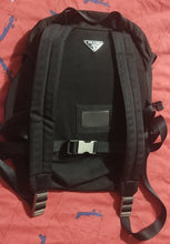 Load image into Gallery viewer, Vintage PRADA Authentic Nylon Backpack Black B2811 #51303 PRADA Backpack with silver hardware
