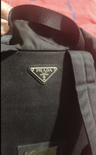 Load image into Gallery viewer, Vintage PRADA Authentic Nylon Backpack Black B2811 #51303 PRADA Backpack with silver hardware
